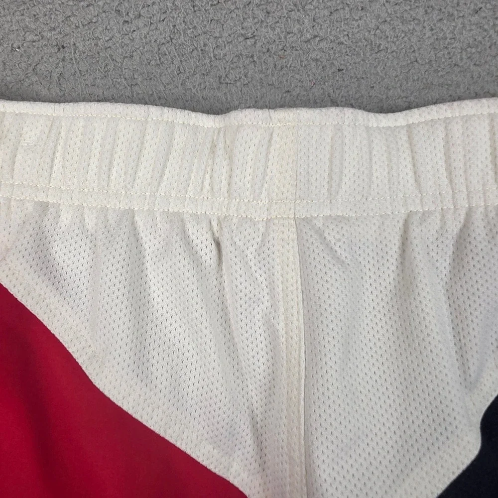 Vintage Tommy Hilfiger Swim Trunks Mens Medium 33 Colorblock Red White Navy Logo